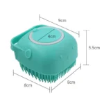 Silicone Dog Bath Massage Gloves Brush Pet Cat Bathroom Cleaning Tool Comb Brush for Dog Can Pour Shampoo Dog Grooming Supplies - Image 3