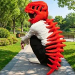 3D Plush Dino-saur Skeletons Costume Set Cozy Dinosaur Skeleton Plush Costume Realistic with Hood for Dress-Up Parties & Photos - Image 3
