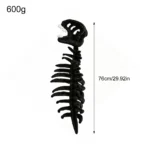 3D Plush Dino-saur Skeletons Costume Set Cozy Dinosaur Skeleton Plush Costume Realistic with Hood for Dress-Up Parties & Photos - Image 17