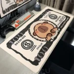 Capybara Cute Mouse Pad Computer XXL Desk Mat Large Lock Edge Rubber Keyboard Mat 900x400 Student Soft Deskpad Desk Accessories