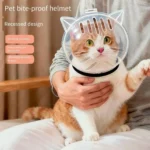 Cat Grooming Muzzle Anti Bite Breathable Pet Helmet
