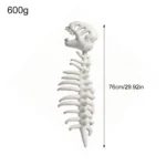 3D Plush Dino-saur Skeletons Costume Set Cozy Dinosaur Skeleton Plush Costume Realistic with Hood for Dress-Up Parties & Photos - Image 15