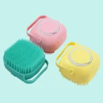 Silicone Dog Bath Massage Gloves Brush Pet Cat Bathroom Cleaning Tool Comb Brush for Dog Can Pour Shampoo Dog Grooming Supplies - Image 5