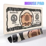 Capybara Cute Mouse Pad Computer XXL Desk Mat Large Lock Edge Rubber Keyboard Mat 900x400 Student Soft Deskpad Desk Accessories - Image 3