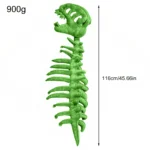 3D Plush Dino-saur Skeletons Costume Set Cozy Dinosaur Skeleton Plush Costume Realistic with Hood for Dress-Up Parties & Photos - Image 7