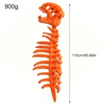 3D Plush Dino-saur Skeletons Costume Set Cozy Dinosaur Skeleton Plush Costume Realistic with Hood for Dress-Up Parties & Photos - Image 21