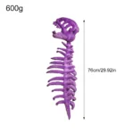 3D Plush Dino-saur Skeletons Costume Set Cozy Dinosaur Skeleton Plush Costume Realistic with Hood for Dress-Up Parties & Photos - Image 13