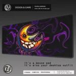 Sun Moon Anime Soul Eater Mousepad Large Anti-Slip Mouse Pad Stitched Edges Mat Durable Desk Laptop Gaming​ Keyboard Pad
