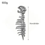 3D Plush Dino-saur Skeletons Costume Set Cozy Dinosaur Skeleton Plush Costume Realistic with Hood for Dress-Up Parties & Photos - Image 20