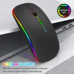 LED Wireless Mouse USB Rechargeable Bluetooth-compatible RGB Mouse Silent Ergonomic Mouse With Backlight For Laptop PC ipad - Image 2