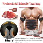 Electric Muscle Stimulator EMS Wireless Buttocks Hip Trainer Abdominal ABS Stimulator Fitness Body Slimming Massager - Image 5