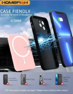 HOMEFISH F188A Magnetic Car Wireless Charger For PhonePadWatch Car Phone Holder Stand Mount Fast Charging Station - Image 5