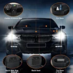 Car Trash Can (with Lid) Contains 60 (300) Garbage Bags, Small Car Trash Can, Leak-proof Mini Car Accessories - Image 4