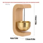 Hanging Decorations Japanese Wooden Wind Chimes Wireless Doorbell Entrance Door Bell Decorative Wind Bell for Home Opening - Image 3