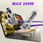 4-IN-1 240W USB Type C To USB C Cable PD Fast Charger Wire For iPhone 16 Pro Max 15 iPad Xiaomi Samsung Tablet 1M Data Cord - Image 6