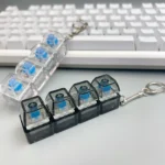 4-Button Fingertip Keyboard Keychain RGB Keyboard Fidget Toy with Lights for Stress Relief Decompression Calming Accessories - Image 5