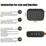Portable Speakers Outdoor Bluetooth 5.0 Mini Oxford Loudspeaker Wireless Column 3D Stereo Music Player Surround Hifi Sound Box - Image 6
