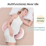 Pregnancy Pillow with 1pc Free An Auxiliary Pillow Cotton Waist Support Pillow for Pregnant Women Sleeping Body Pillow - Image 3
