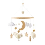 Baby Wooden Bedbell Bracket 0-12 Months Bed Bell Bracket Wooden Mobile Newborn Crochet Bed Bell Hanging Toys Newbaby Rattle Toys - Image 16