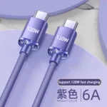 120W USB Type C Cable Type C to Type C Fast Charging Cord USB C Quick Charge Phone Cables For Samsung Xiaomi Huawei Realme - Image 9