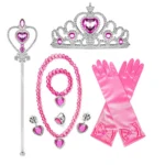 Princess Girls Anna Elsa Accessory Costume Photography Props Gloves Tiara Angle Fairy Wand Jewelry Set Fancy Dress Role Play - Image 11