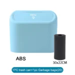 Car Trash Can (with Lid) Contains 60 (300) Garbage Bags, Small Car Trash Can, Leak-proof Mini Car Accessories - Image 16