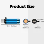 Mini Type C Mobile Phone Cigarette Lighter Air Blowing Cigarette Lighter Outdoor Safety USB C Lighter Adapter For iPhone 17 Pro - Image 6