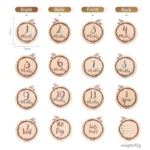 2Pcs Baby Wooden Balloon Milestone Cards Photography Accessories Baby Photography Shooting Props For Newborn Birthing Gifts - Image 11