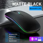 LED Wireless Mouse USB Rechargeable Bluetooth-compatible RGB Mouse Silent Ergonomic Mouse With Backlight For Laptop PC ipad - Image 13