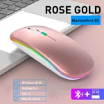 LED Wireless Mouse USB Rechargeable Bluetooth-compatible RGB Mouse Silent Ergonomic Mouse With Backlight For Laptop PC ipad - Image 10