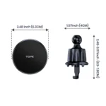 TOPK for Magsafe Car Phone Holder,Powerful Magnetism Premium Quality Single-Hand Operation Metal Hook Magnetic Car Phone Mount - Image 6