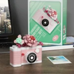 SLR Camera Mirror Flower Model Building Block Set - Creative Trendy Ornament Educational Toy for Children Gift - Image 3