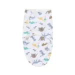 Baby Blanket Hat Set Cartoon Printed Cotton Newborn Swaddle Adjustable Infant Sleeping Swaddle Wraps All Seasons 0-6 Months - Image 19