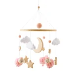 Baby Wooden Bedbell Bracket 0-12 Months Bed Bell Bracket Wooden Mobile Newborn Crochet Bed Bell Hanging Toys Newbaby Rattle Toys - Image 19
