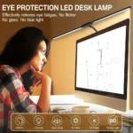 LED Desk Lamp for Home Office Eye-Caring Monitor TableLamp with Clamp Color Changing Dimmable with Flexible Gooseneck DoubleHead - Image 5