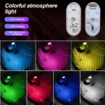 1 PC Multi Color Car Light Wireless LED Touch Light Roof Light Sensor Read Lamp Mini USB Charging Light Car Interior Accessories - Image 6