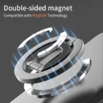 For Double-Sided Magnetic Phone Ring Holder for MagSafe Kickstand Magnet Grip for iPhone 16 15 14 For Huawei Xiaomi Stand Holder - Image 3