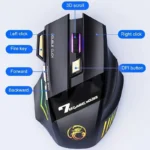 Wireless Gaming Mouse USB IMICE GW-X7 3200DPI Dual Mode Rechargeable 7 Keys 2.4Ghz Silent Mouse Bluetooth 7-color Breathing LED - Image 3