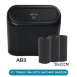 Car Trash Can (with Lid) Contains 60 (300) Garbage Bags, Small Car Trash Can, Leak-proof Mini Car Accessories - Image 17