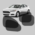 SEAMETAL Car Sun Shade Side Window Curtain Front Rear Window Sunshade Summer UV Blocking Suction Cup Car Sun Protection Curtains - Image 3