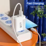 65W GaN Fast Charging USB Type C Charger US EU Plug PD 3.0 Quick Charge Travel Wall Charger For Phone Adapter For iPhone Samsung - Image 4