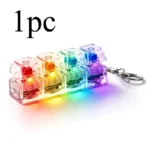 4-Button Fingertip Keyboard Keychain RGB Keyboard Fidget Toy with Lights for Stress Relief Decompression Calming Accessories - Image 9