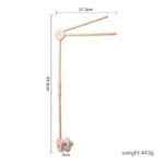 Baby Wooden Bedbell Bracket 0-12 Months Bed Bell Bracket Wooden Mobile Newborn Crochet Bed Bell Hanging Toys Newbaby Rattle Toys - Image 12