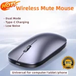 New Wireless Mouse Type-C Charging Silent Click Portable Office Ergonomic Laptop Universal Lightweight Office Game No-Noise 2026