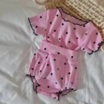 2psc Summer Baby for Boys and Girls Casual Short Elasticity Sleeve Top + Shorts Solid Color Kids One-Piece Fashion Baby Clothing - Image 4