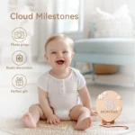 2Pcs Baby Wooden Balloon Milestone Cards Photography Accessories Baby Photography Shooting Props For Newborn Birthing Gifts - Image 5