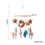 Baby Wooden Bedbell Bracket 0-12 Months Bed Bell Bracket Wooden Mobile Newborn Crochet Bed Bell Hanging Toys Newbaby Rattle Toys - Image 23