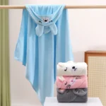 Cartoon Baby Bath Towels Soft Newborn Hooded Towel Blanket Cute Toddler Bathrobe Warm Sleeping Swaddle Wrap for Boys Girls - Image 4