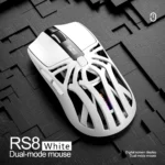 SmailWolf RS8 Bluetooth wireless 2.4g gaming mouse triple-mode lightweight e-sports gaming 1K return rate 10000DPI computer - Image 10