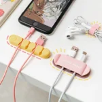 1Piece Cute Cable Organizers Holder Clips for Desktop Cord Organizers Management Office Home - Image 3